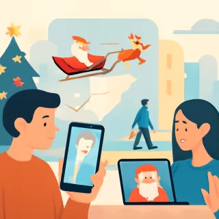 Navidad 2025: seguimiento en vivo del recorrido de Papá Noel y opciones para contactarlo desde Argentina