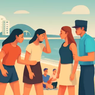 Intervención de Prefectura tras pelea entre jóvenes en playa de Punta del Este