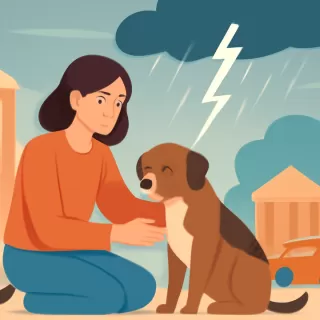 Cómo proteger a los perros que sufren con los ruidos de tormentas y pirotecnia