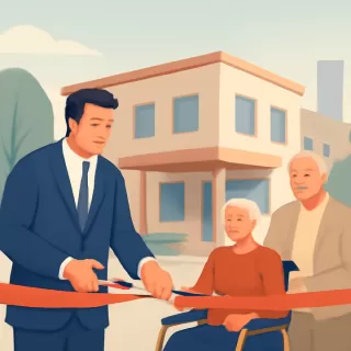 Gilberto Alegre inauguró la ampliación del Hogar de Ancianos José Rogelio Lamas en General Villegas