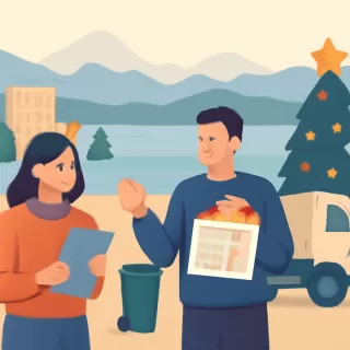 Cronograma de recolección de residuos en Bariloche para las fiestas de fin de año