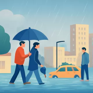 San Isidro registra 50 mm de lluvia en 25 minutos, la mitad del promedio mensual de diciembre