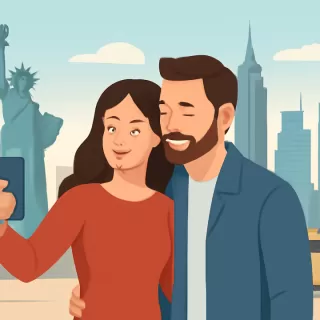 Fede Bal y Evelyn Botto realizaron su primera escapada romántica a Nueva York