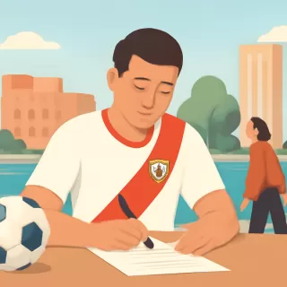 Aníbal Moreno cumple la promesa hecha hace casi una década al llegar a River