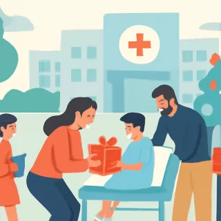 Luck Ra y Spreen entregaron regalos navideños a niños internados en el Hospital Gutiérrez