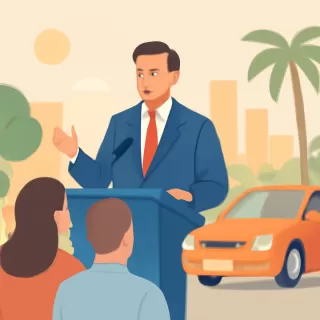 Gobernador DeSantis apoya eliminar pegatinas de matrículas en Florida