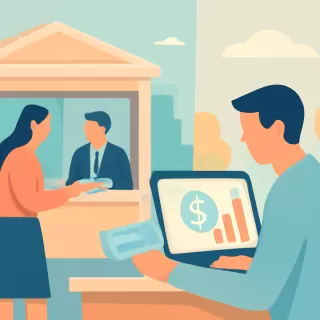 Rendimiento de un plazo fijo de $450.000 a 30 días en Argentina: comparación entre sucursal y home banking