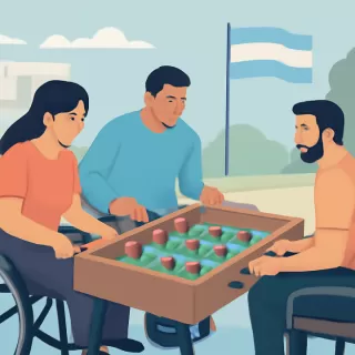 Tres mendocinos participarán en el Mundial de Metegol Paralímpico en Italia 2026