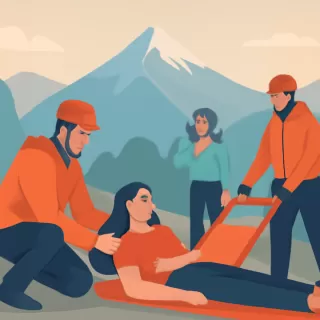 Rescatan a mujer accidentada durante ascenso al Volcán Lanín