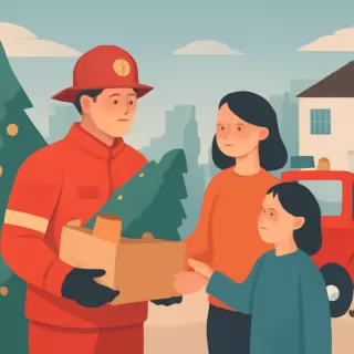 Bomberos Voluntarios realizaron campaña navideña en todos los barrios de Bariloche