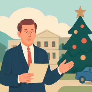 El gobernador Weretilneck envió un saludo de Navidad a los rionegrinos desde la Residencia de los Gobernadores