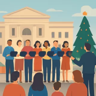 La Legislatura de Mendoza celebró la Navidad con un concierto coral