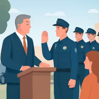 Martín Llaryora juró a 244 nuevos oficiales de la Fuerza Policial Antinarcotráfico en Córdoba