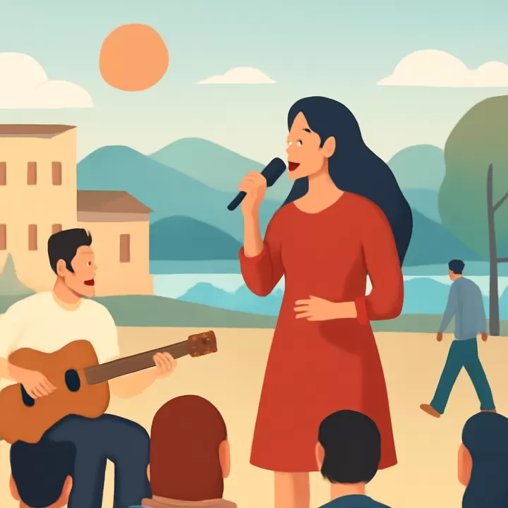 Sele Vera actuó en la segunda edición de FAlklore con músicos nacionales e internacionales