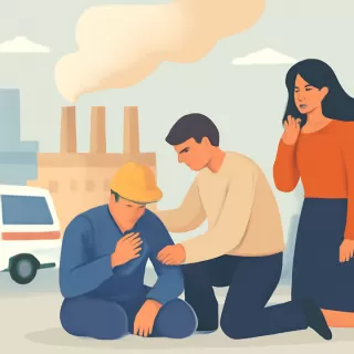 Trabajador sufre quemaduras en vías respiratorias tras escape de amoníaco en fábrica de Montevideo