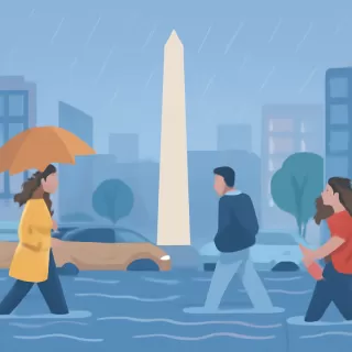 Temporal en Buenos Aires genera anegamientos y afecta la circulación en la Panamericana