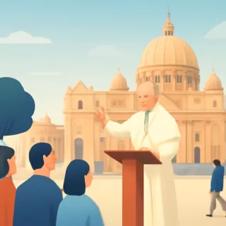 El papa León XIV solicitó paz para Israel y Palestina en la misa de Navidad