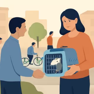 Rescatan y preservan una zarigüeya en barrio Talleres Oeste de Córdoba