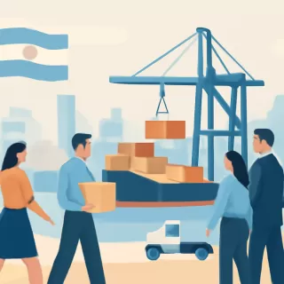 Exportaciones argentinas crecen 9,5% interanual lideradas por la región pampeana