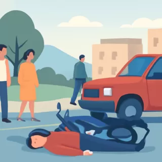 Hombre muere en accidente entre moto y camioneta en Ruta 8, Cerro Largo