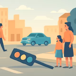 Cayó un semáforo clave y afectó el tránsito en la zona oeste de Gualeguaychú