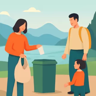 Parque Nacional Nahuel Huapi recomienda prácticas responsables para el manejo de residuos en visitas