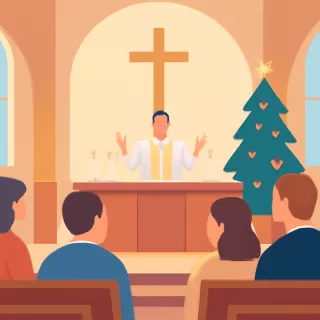 Merino participó en la Misa de Navidad en la Catedral María Auxiliadora de Trelew