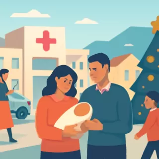 Alta demanda sanitaria en Río Negro durante la Navidad con emergencias y un nacimiento en Valcheta