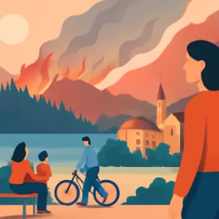 Bariloche con riesgo muy alto de incendios y foco controlado en la barda de Ñireco