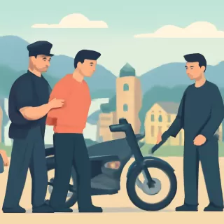 Detenidos en San Carlos de Bariloche por circular en moto robada y portar arma de fuego