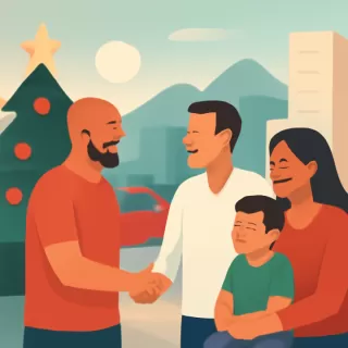 Verón celebró la Navidad en Río de Janeiro y se reunió con David Trezeguet