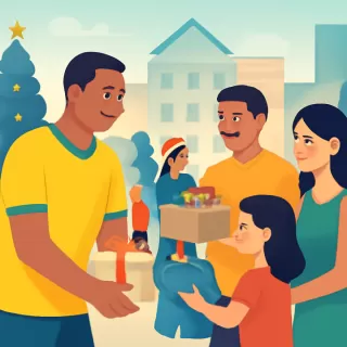 Raphinha organiza evento solidario en Navidad en Porto Alegre