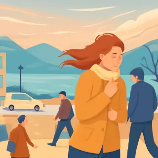 Alerta amarilla por vientos intensos en el Parque Nacional Nahuel Huapi el 26 de diciembre