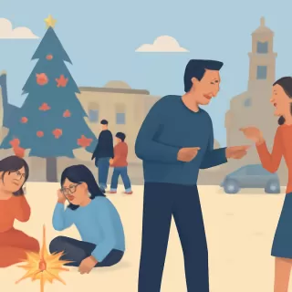 Incidente con fuegos artificiales en Córdoba dejó dos niñas heridas y provocó pelea entre vecinos