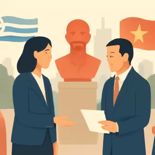 Vicecanciller de Uruguay presenta disculpas oficiales a Vietnam por controversia del busto de Ho Chi Minh