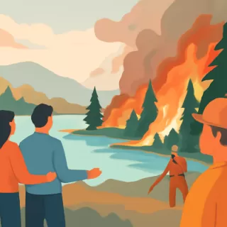 Nuevo foco de incendio detectado en el Parque Nacional Los Alerces