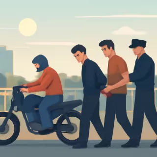 Dos hombres con antecedentes fueron detenidos tras intentar robar a un motociclista en Posadas