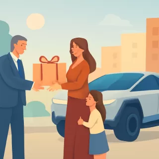 Fernando Burlando entregó un Tesla Cybertruck de 300 mil dólares a Barby Franco y su hija en Navidad