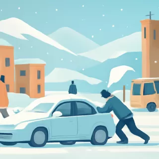 Nevada intensa en la Puna de Salta afecta el tránsito y provoca vehículos varados