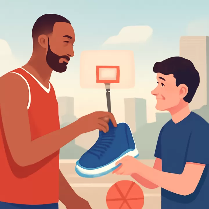 Rudy Gobert dona zapatos a joven jugador de baloncesto con talla difícil de conseguir