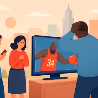 Shaquille O’Neal tuvo un incidente viral al chocar contra un panel de TV en Navidad