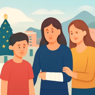 Tres personas heridas por pirotecnia en Bariloche durante Navidad