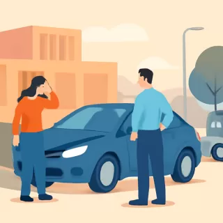 Conductora pierde el control y choca contra un cantero en Río Mayo; vehículo retenido