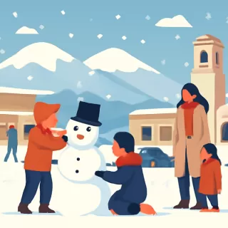 Nevada en diciembre sorprende a San Antonio de los Cobres