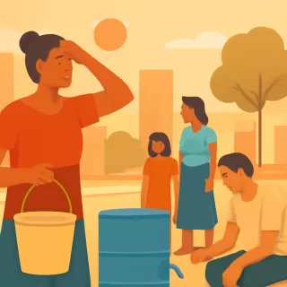 Calor extremo y corte de agua en la zona noroeste de Gualeguaychú