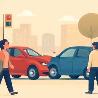 Choque en cadena en Cordón, Montevideo, por maniobra a alta velocidad