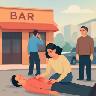 Dos personas heridas de bala tras un episodio frente a un bar en Allen