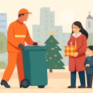 Recolector de residuos en Trenque Lauquen garantizó la cena de Navidad a 200 familias