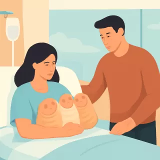 Nacimiento de trigemelas en el Hospital María Humphreys de Trelew