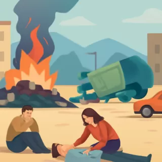 Incendio en un basural y vuelco de un camión dejaron dos heridos en Godoy Cruz